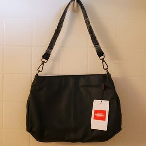 Black Leather Purse - made in Korea